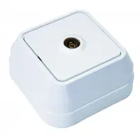 Sıva Üstü Beyaz TV Anten Prizi 8db Geçişli