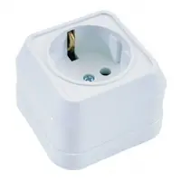 Sıva Üstü Beyaz Topraklı Priz