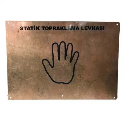 235X350X1mm Statik Topraklama Levhası