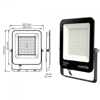 100W Egra Led Projektör Beyaz 6500K