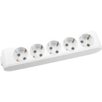 Beşli Topraklı Grup Priz Klemensli Çocuk Korumalı