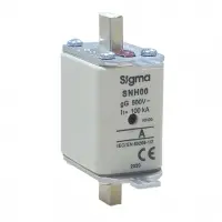 100 KA 125A NH01 Çift Göstergeli Bıçaklı Sigorta