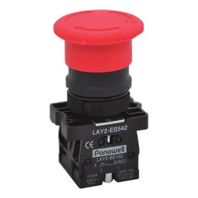 Plastik Kalıcı Mandal Buton 1NC Acil Stop