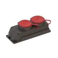 3x25A Kauçuk İkili Grup Priz