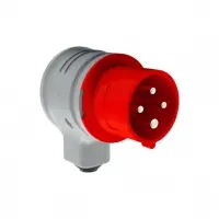 4x16A 3P+E 380V 90° Eğik Döner Fiş