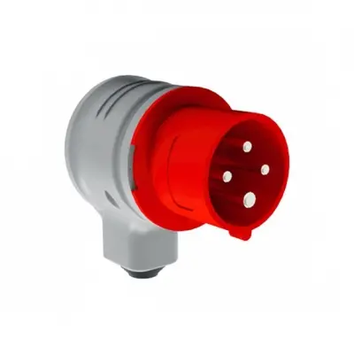 4x16A 3P+E 380V 90° Eğik Döner Fiş