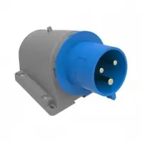 3x32A 2P+E 220V 90° Eğik Duvar Fiş