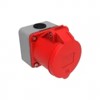 5x32A 3P+E+N 380V Eğik Duvar Priz