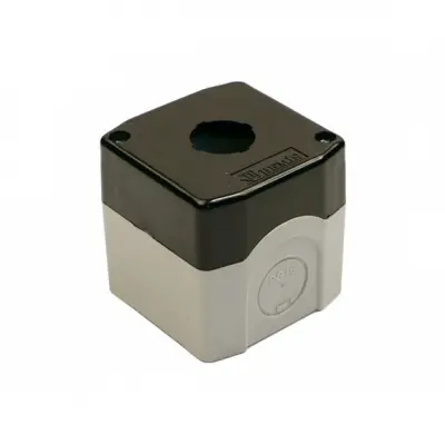 1'li Buton Kutusu Siyah IP44