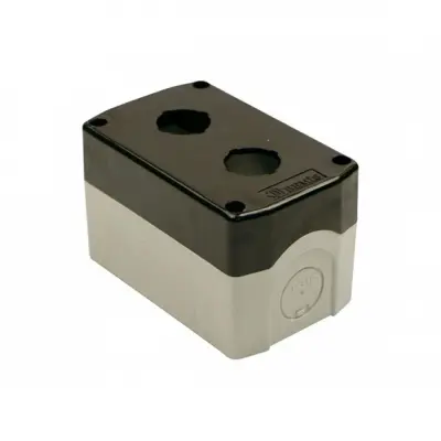 2'li Buton Kutusu Siyah IP44