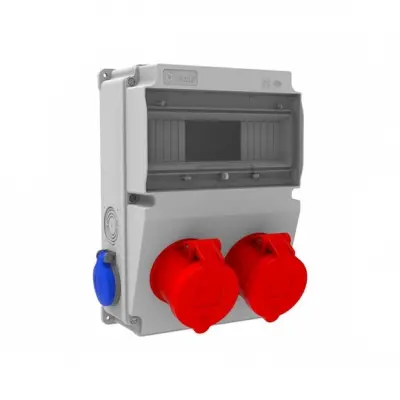 5x32A 2 Adet Ön 1x16 2 Adet Yan Prizli Kombinasyon